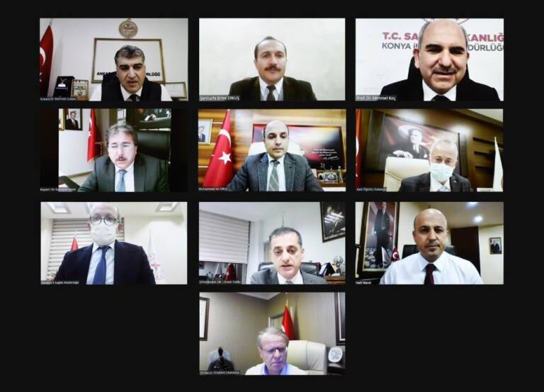 Bakan Koca Şanlıurfa ve 9 ilin sağlık müdürü ile görüştü