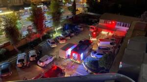 Şanlıurfa’da Öğretmenevinde korkutan yangın