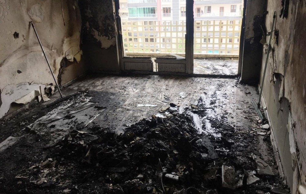 Şanlıurfa’da Öğretmenevindeki yangının boyutu gün ağarınca ortaya çıktı