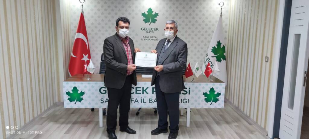 Gelecek Partisi Halfeti İlçe Başkanı Belli Oldu!