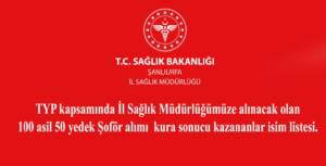 Urfa Sağlık Müdürlüğü İşçi Alım Sonuçları Açıklandı