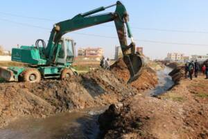 Akçakale’de drenaj çalışmaları başladı