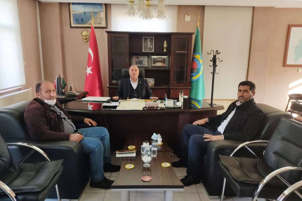 HÜDA PAR Viranşehir İlçe Başkanlığından Ziraat Odası Başkanlığına ziyaret