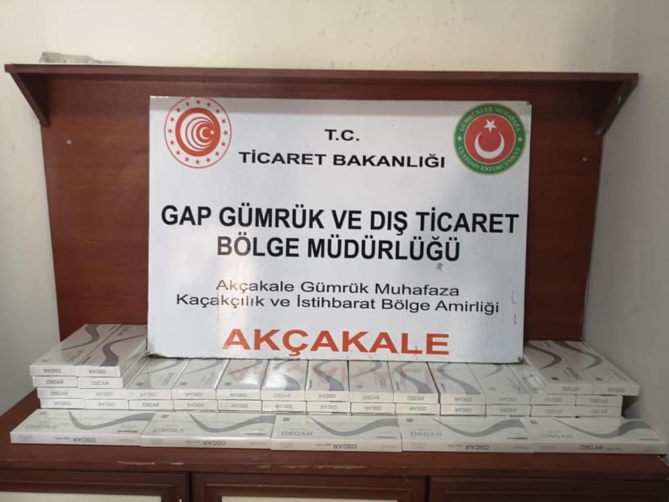 Şanlıurfa’da Gümrükte 500 paket sigara ele geçirildi