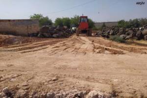 Viranşehir’in kırsal mahallelerde stabilize yol çalışmaları devam ediyor