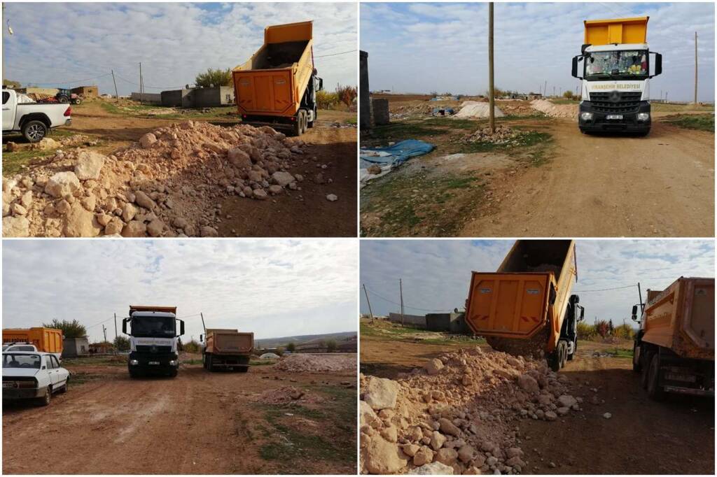 Viranşehir’in kırsal mahallelerindeki bozuk yollar yenileniyor