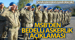 MSB’den bedelli askerlik açıklaması