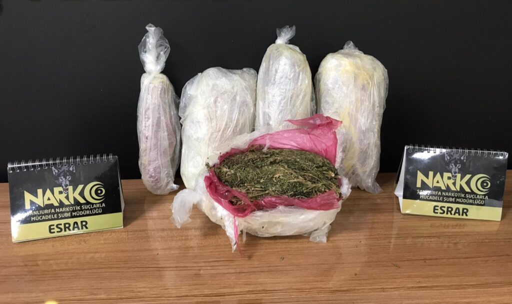 Şanlıurfa’da uyuşturucu operasyonu
