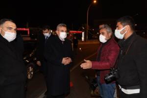 Beyazgül yeni yıla polis ve basın mensuplarıyla girdi