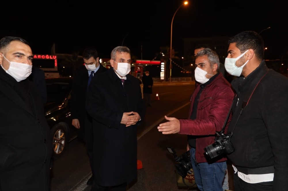 Beyazgül yeni yıla polis ve basın mensuplarıyla girdi