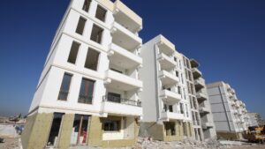 Şanlıurfa’da Kentsel dönüşüm alanında binalar yükseliyor