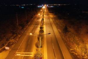 Şanlıurfa’da yeni yıl sessizliği havadan görüntülendi