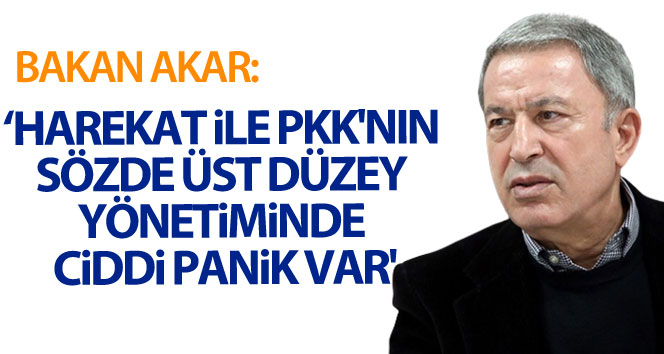 Bakan Akar: “İnler teröristlerin başlarına yıkıldı”