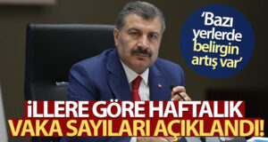 Bakan Koca, illere göre haftalık vaka sayılarını açıkladı