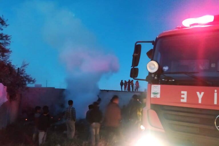 Akçakale’de yangında büyük panik yaşandı