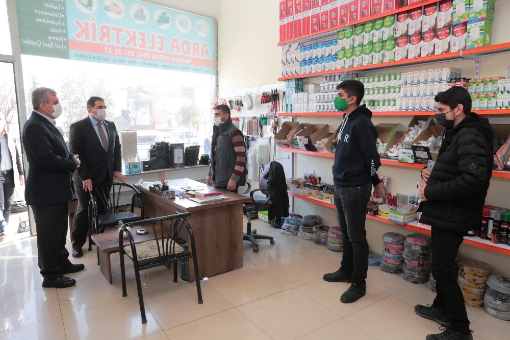 Beyazgül esnaf ziyaretlerini sürdürüyor