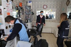 Haliliye’de güzellik merkezi denetimi
