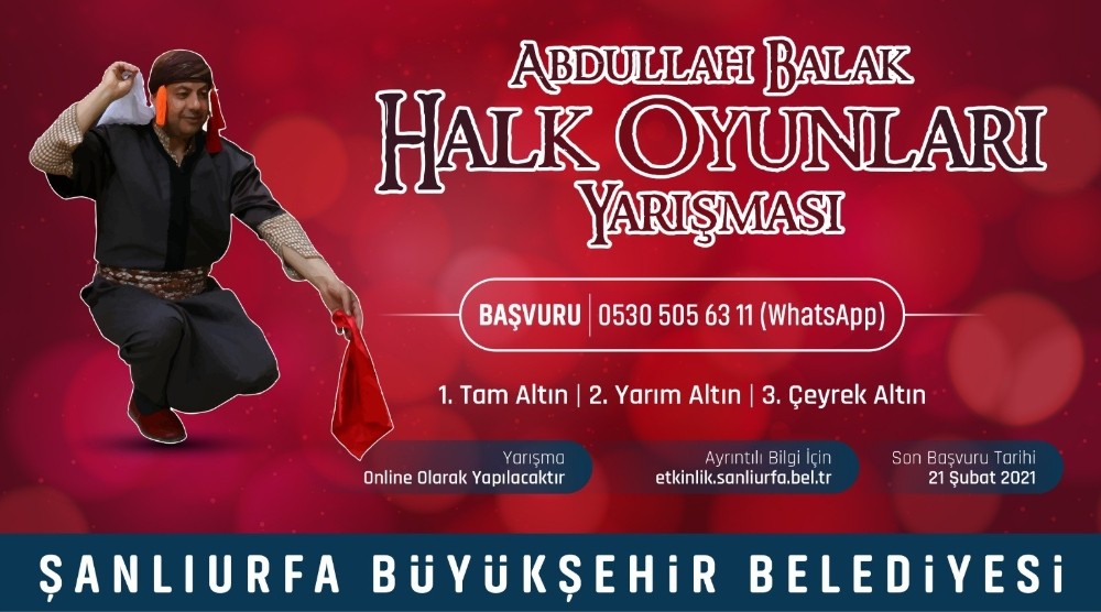Şanlıurfa’da online halk oyunları solo yarışması