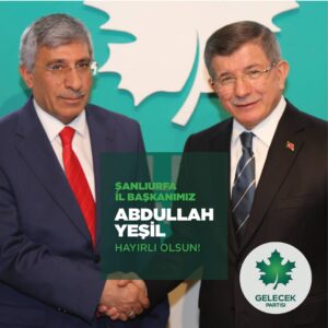 Ahmet Davutoğlu Şanlıurfa’ya geliyor