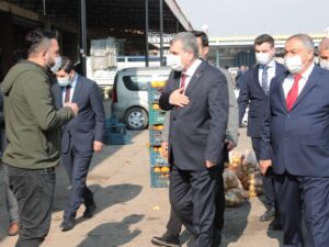 Beyazgül Şutim esnafını ziyaret etti