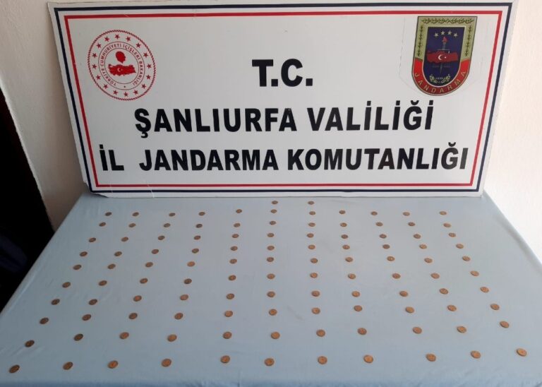 Şanlıurfa’da 110 altın sikke ele geçirildi