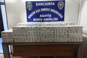 Şanlıurfa’da 3 bin 350 paket kaçak sigara ele geçirildi