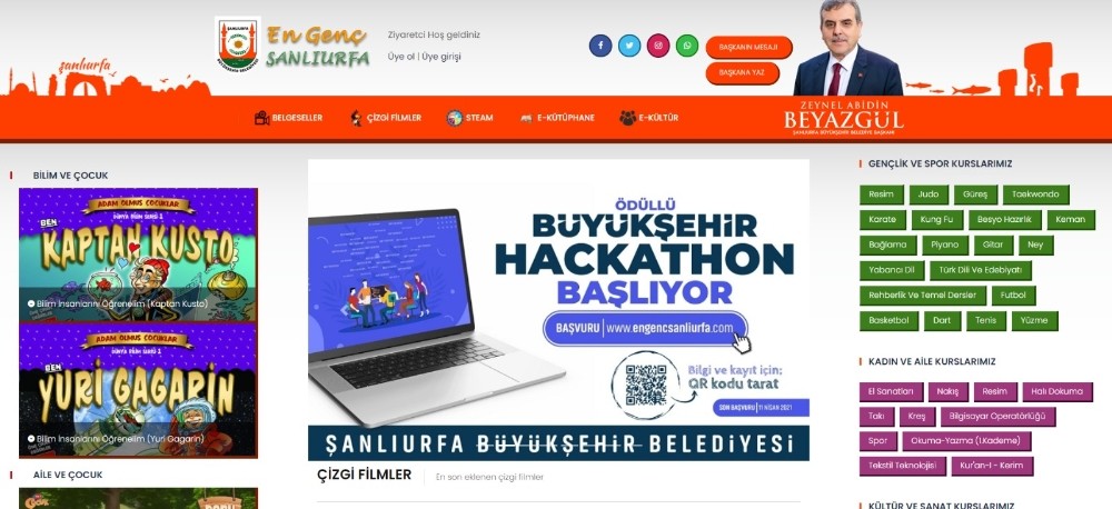 Şanlıurfa’da Gençlik için aktiviteler tek web sayfasında birleşti