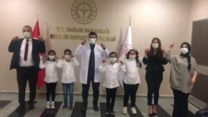 Şanlıurfa’da İlkokul öğrencileri pandemiyle ilgili kamu spotu hazırladı