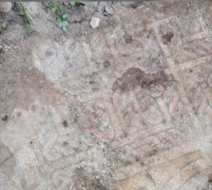 Şanlıurfa’da Kaçak kazı baskınında mozaik çıktı