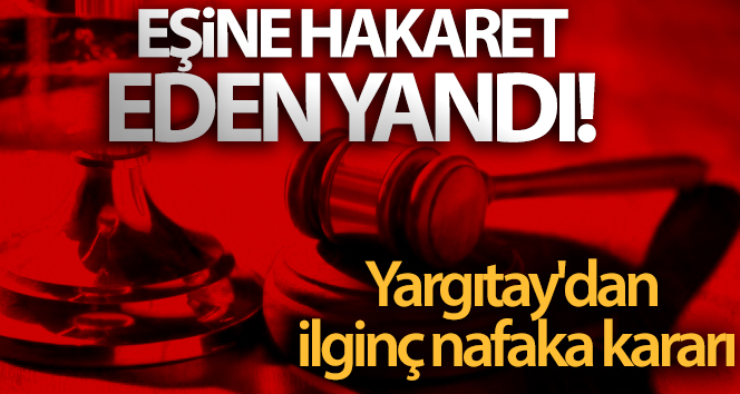 Yargıtay’dan ilginç nafaka kararı