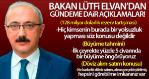 Bakan Lütfi Elvan: ‘İlk çeyrekte yüzde 5 civarında bir büyüme öngörüyoruz’