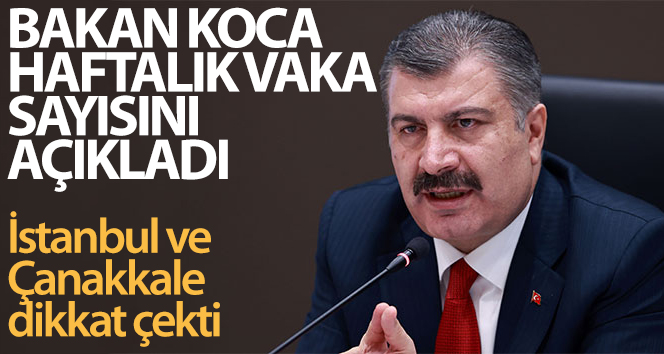 100 bin kişide illere göre vaka sayısı açıklandı