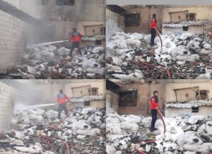 Şanlıurfa’da bir depoda yangın çıktı