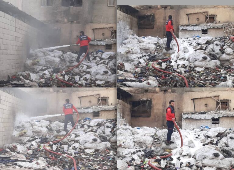 Şanlıurfa’da bir depoda yangın çıktı