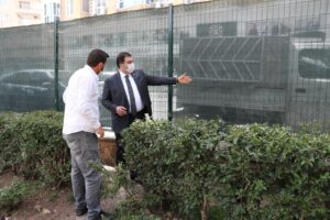 Canpolat park çalışmasını inceledi