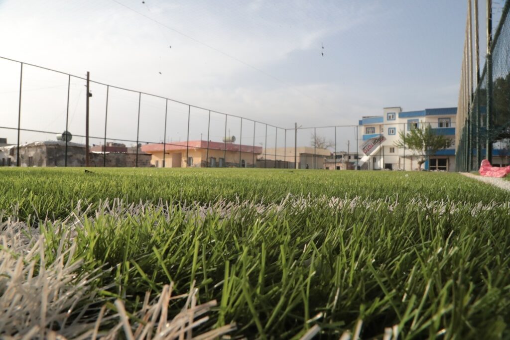 Şanlıurfa kırsalında yapılan Millet bahçesi açılışa hazırlanıyor