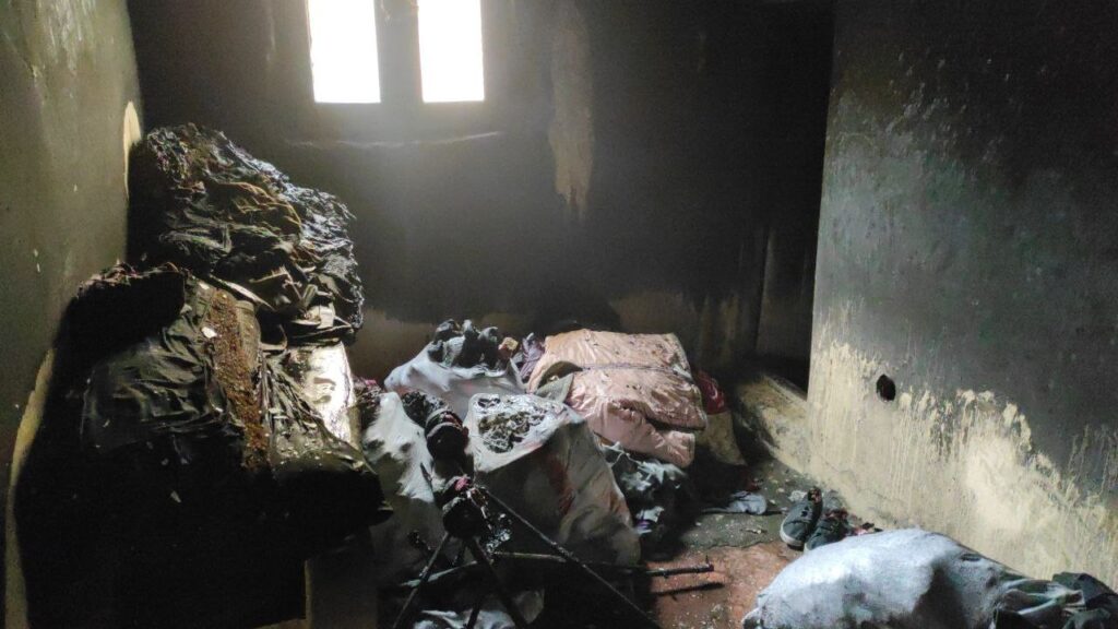 Şanlıurfa’da Evde mangal keyfi yangına neden oldu