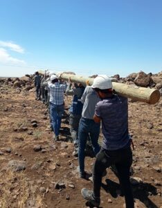 Şanlıurfa’da fırtınadan zarar gören enerji nakil hatları onarılıyor