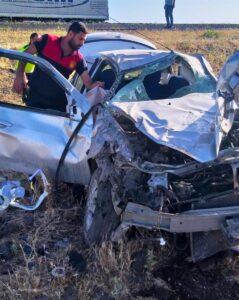 Şanlıurfa’da otomobil şarampole devrildi: 1 ölü, 5 yaralı