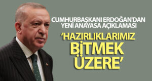 Cumhurbaşkanı Erdoğan’dan yeni anayasa açıklaması