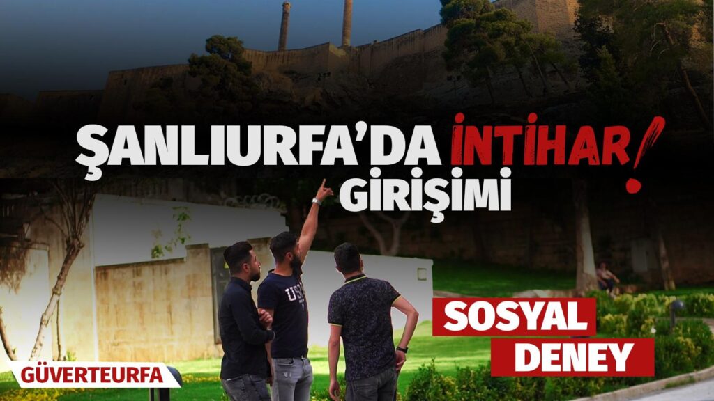 Şanlıurfa’da son günlerde artan intihar vakaları için Gençlerden anlamlı sosyal deney