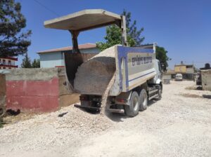 Eyyübiye kırsalında yol yapımı aralıksız devam ediyor
