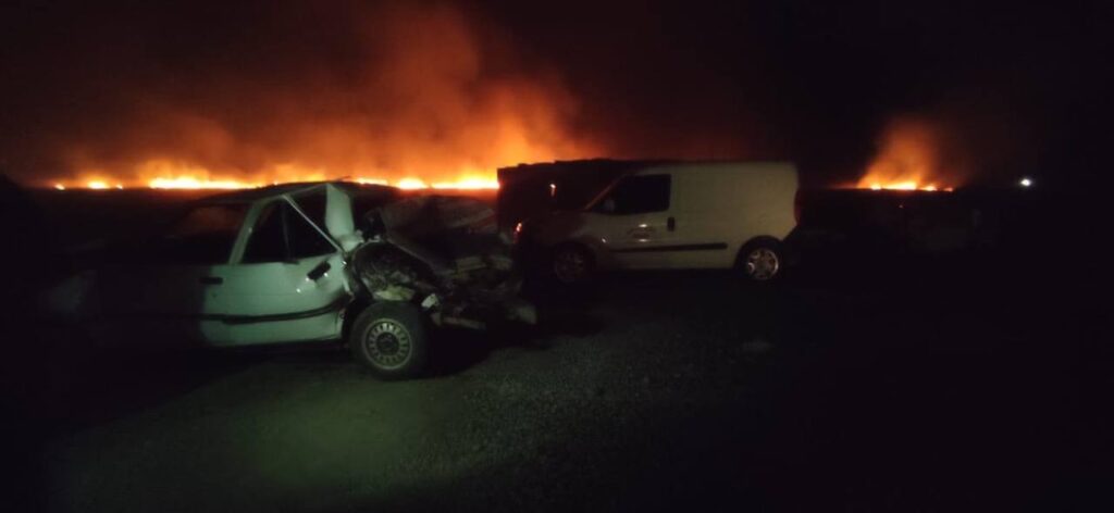 Şanlıurfa’da Anız yangını kazaya neden oldu: 2 yaralı