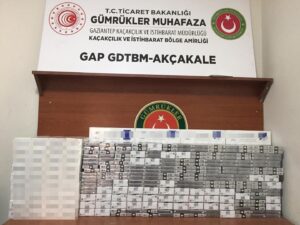 Şanlıurfa’da Gümrükte kaçak sigara ele geçirildi