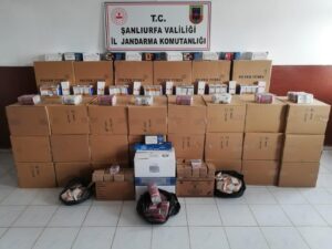 Şanlıurfa’da kaçak puro ve makaron operasyonu