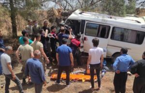 Şanlıurfa’da Minibüs ağacın gövdesine saplandı: 1 yaralı