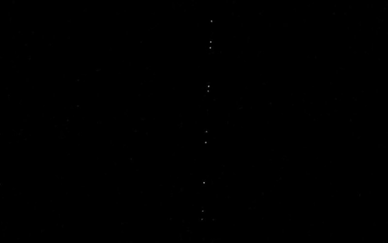 Starlink uyduları Siverek semalarında görüntülendi