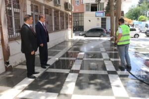 Yalçınkaya temizlik çalışmalarını denetledi