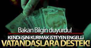 Kendi işini kurmak isteyen engelli vatandaşlara destek!