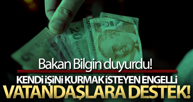 Kendi işini kurmak isteyen engelli vatandaşlara destek!